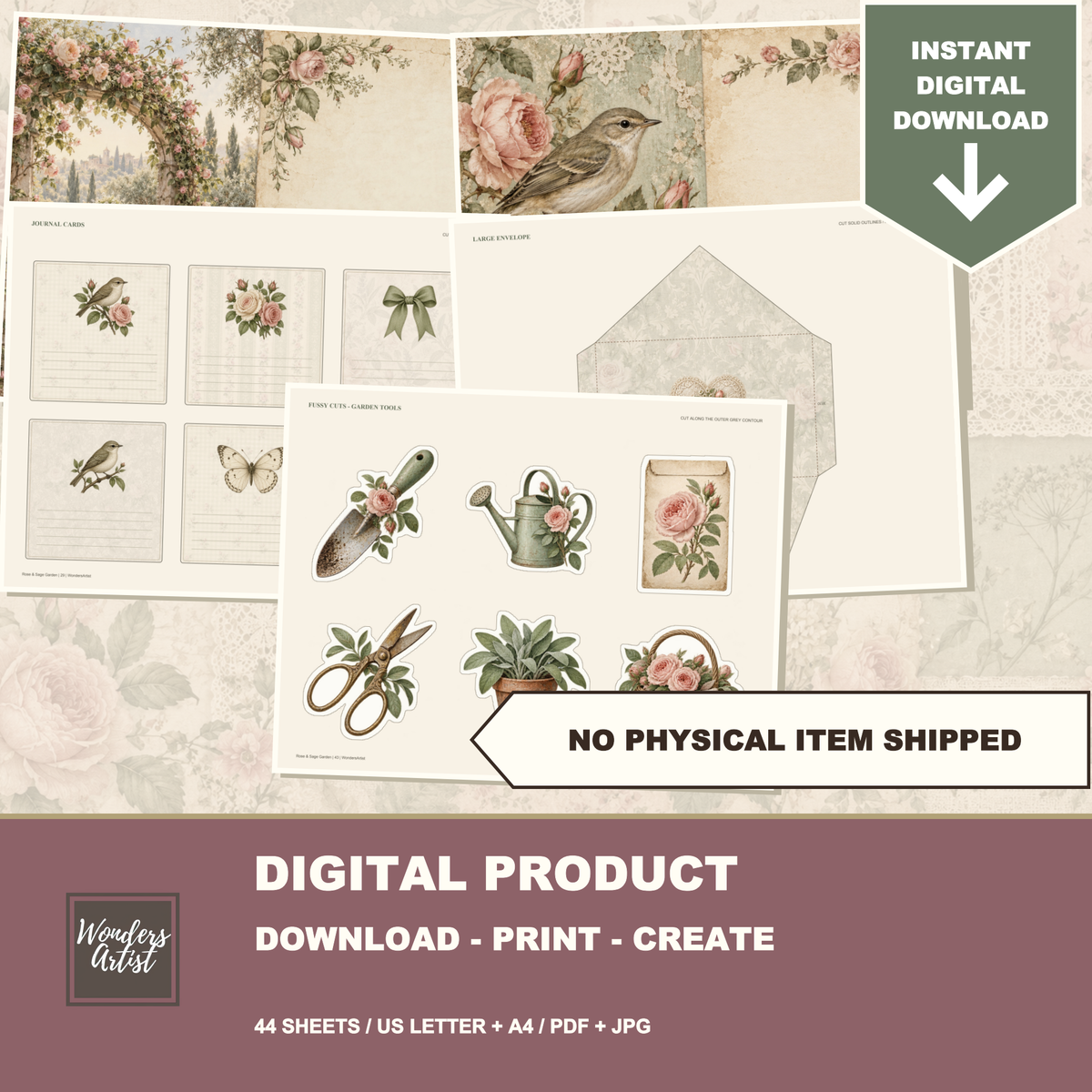Rose & Sage Garden Journal Kit — listing image 10