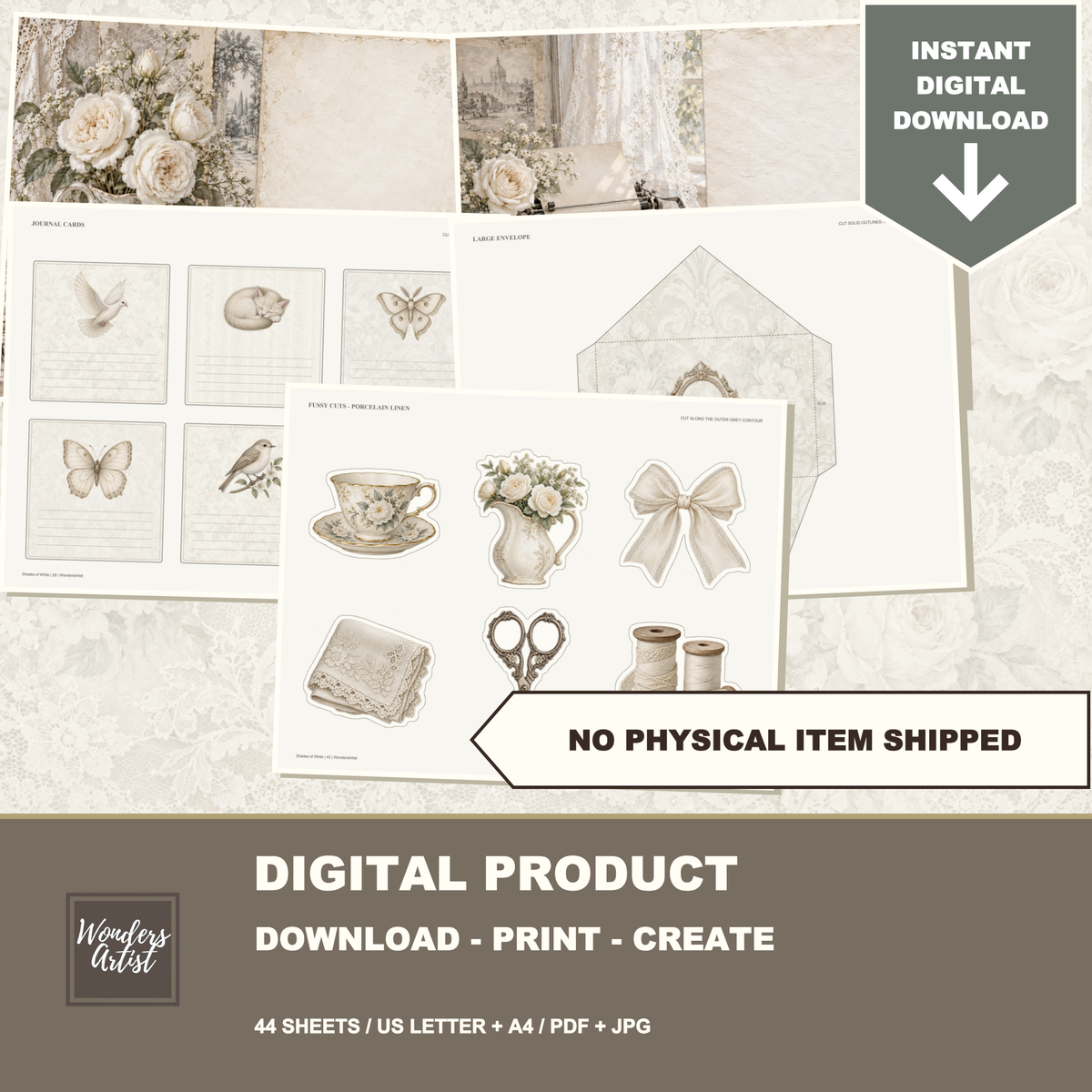 Shades of White Journal Kit — listing image 10