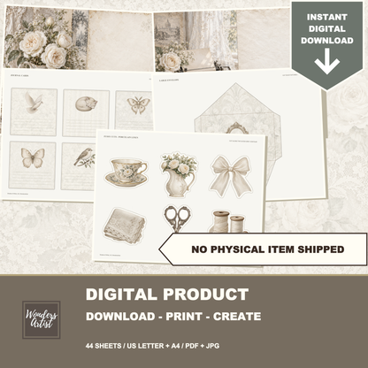Shades of White Journal Kit — listing image 10