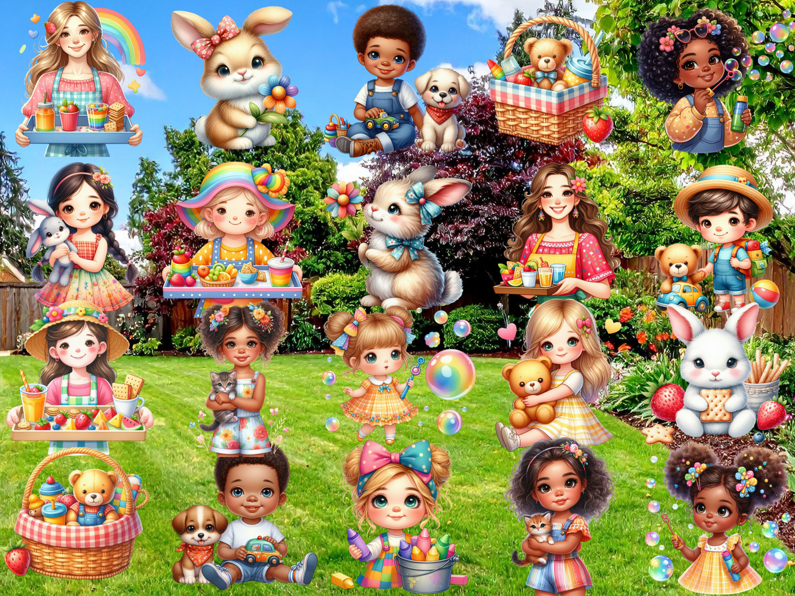Backyard Playdate Clipart (LIMITED EDITION BUNDLE) image 4