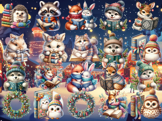 Snowy Storybook Friends Clipart (LIMITED EDITION)