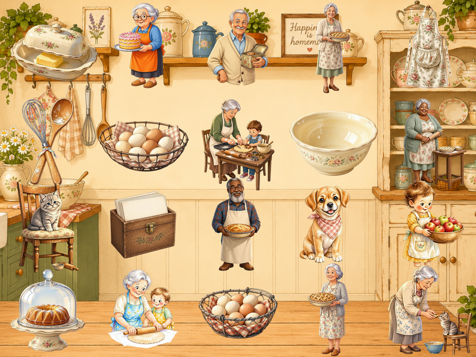 Grandma's Kitchen Clipart (LIMITED EDITION BUNDLE) image 3