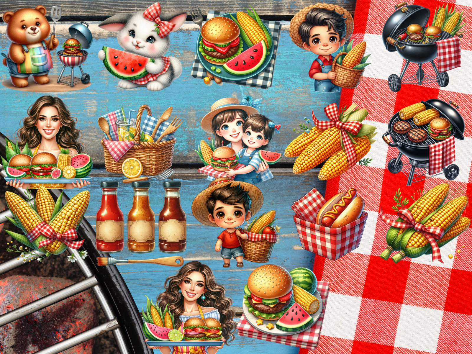 BBQ Bash Clipart (LIMITED EDITION BUNDLE) image 5