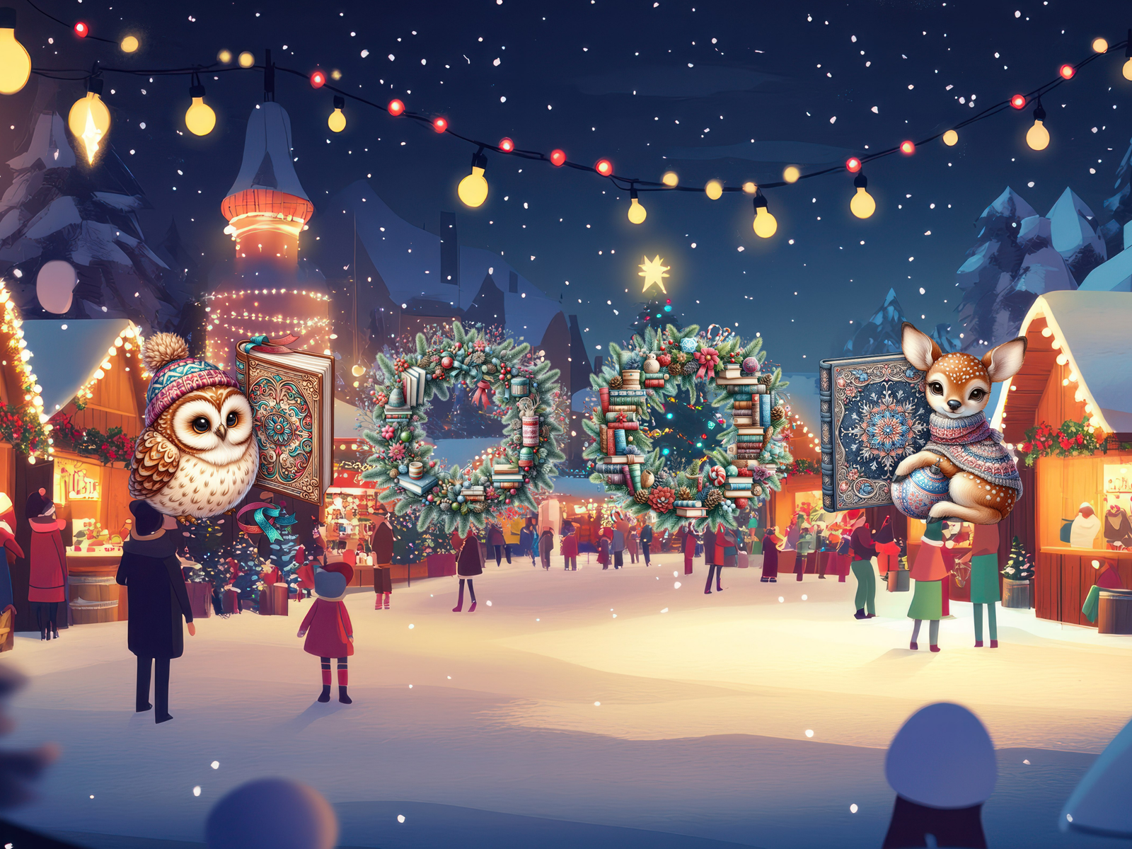 Snowy Storybook Friends Clipart (LIMITED EDITION) image 6