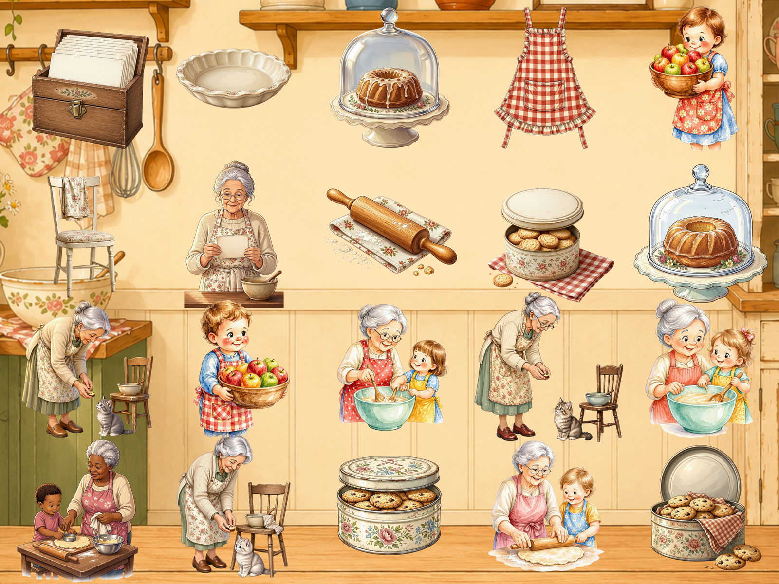 Grandma's Kitchen Clipart (LIMITED EDITION BUNDLE) image 4