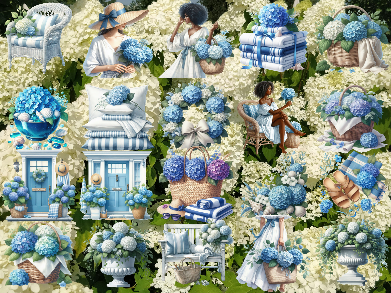 Hydrangea Coast Clipart (LIMITED EDITION) image 6