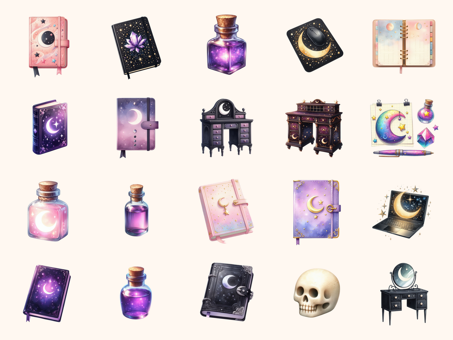 Witchy Desk Clipart