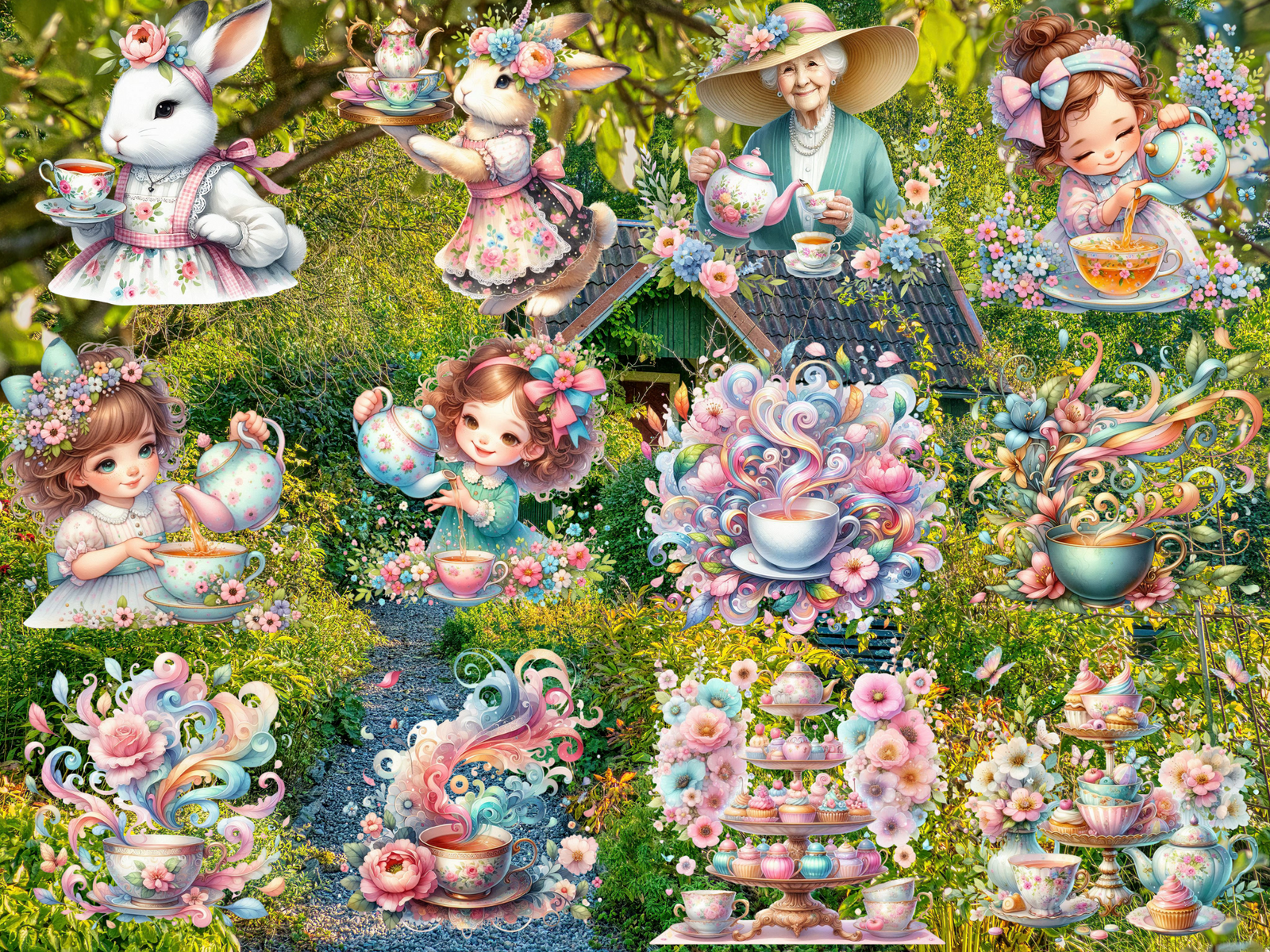 Clipart Povestiri din Grădina de Ceai (EDIȚIE LIMITATĂ) image 9