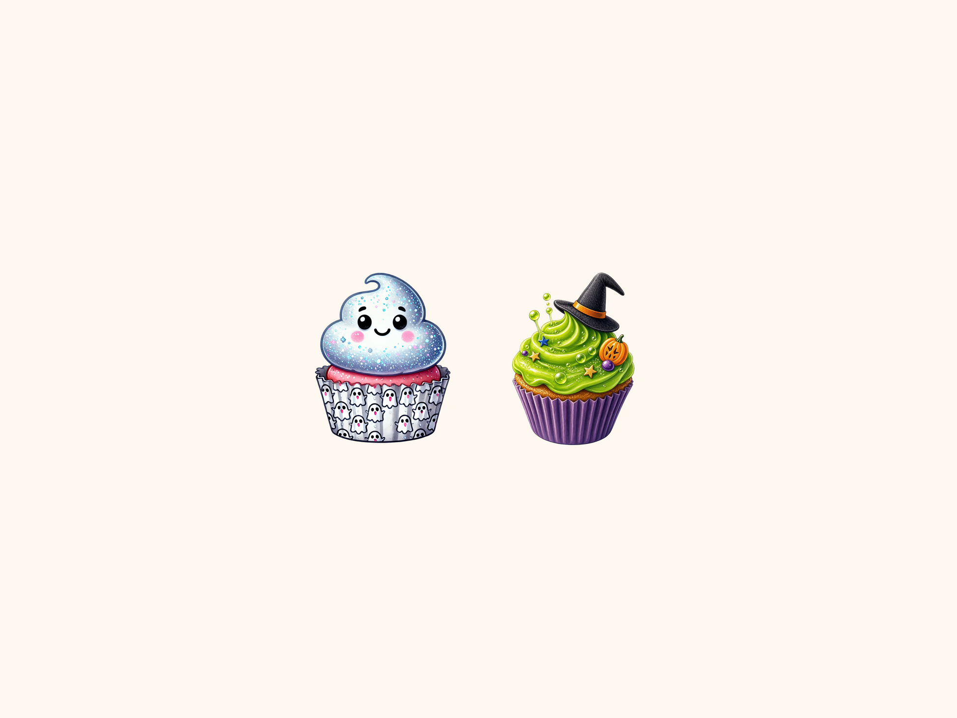 Halloween Cupcakes Clipart
