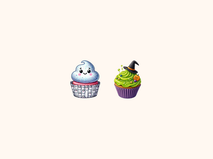 Halloween Cupcakes Clipart