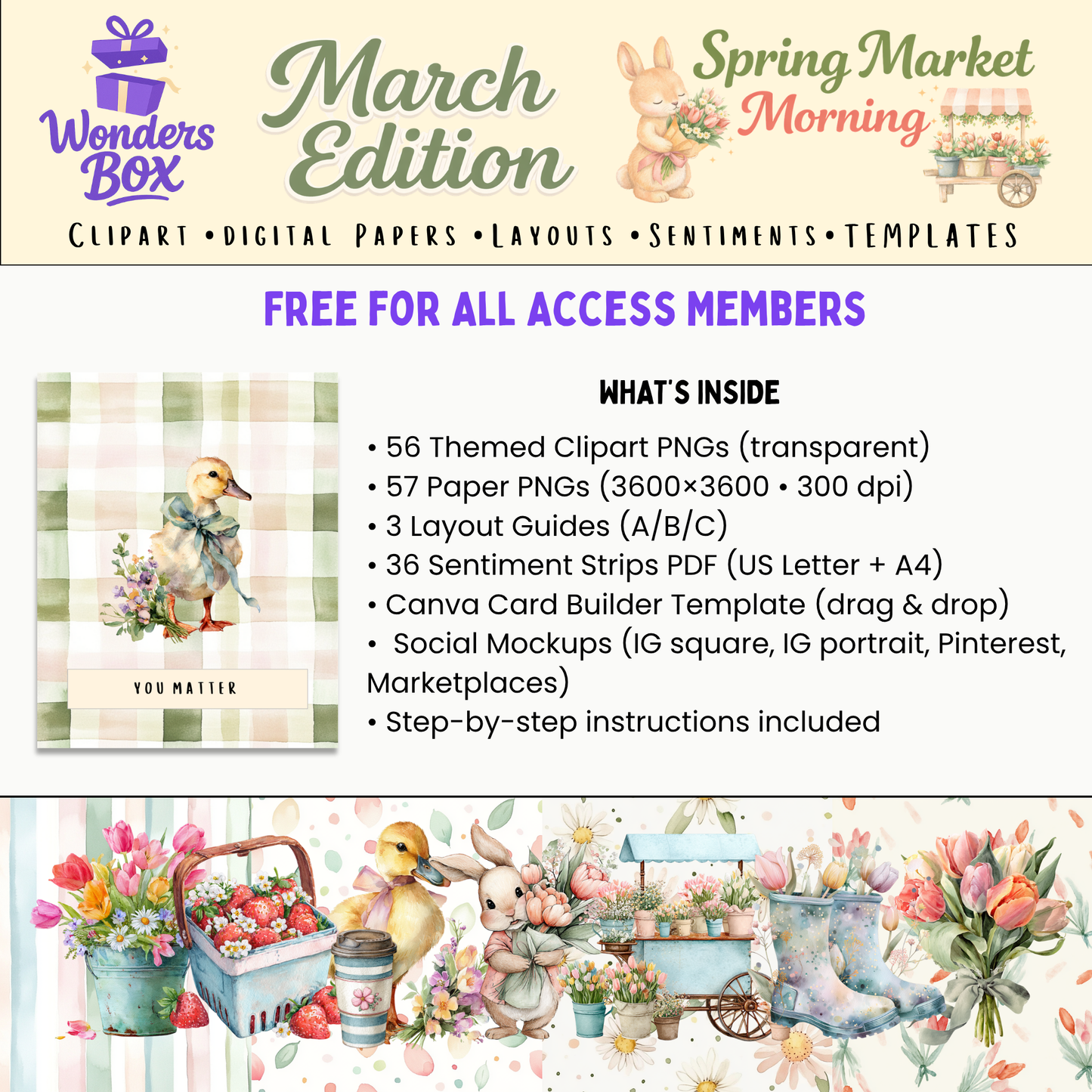 WondersBox March - Spring Market Morning