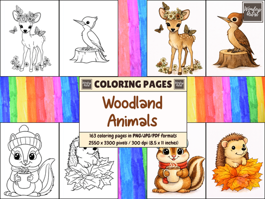 Woodland Animals coloring pages