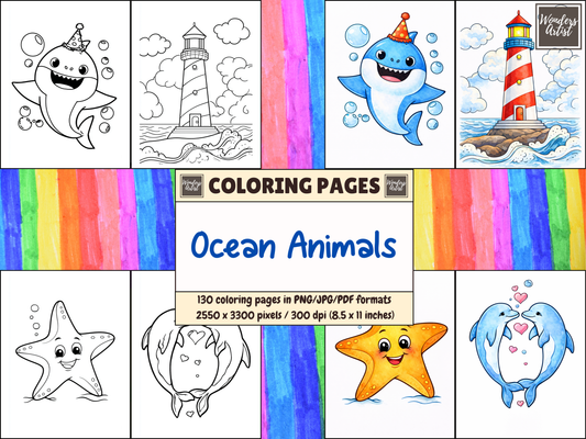 Ocean Animals coloring pages