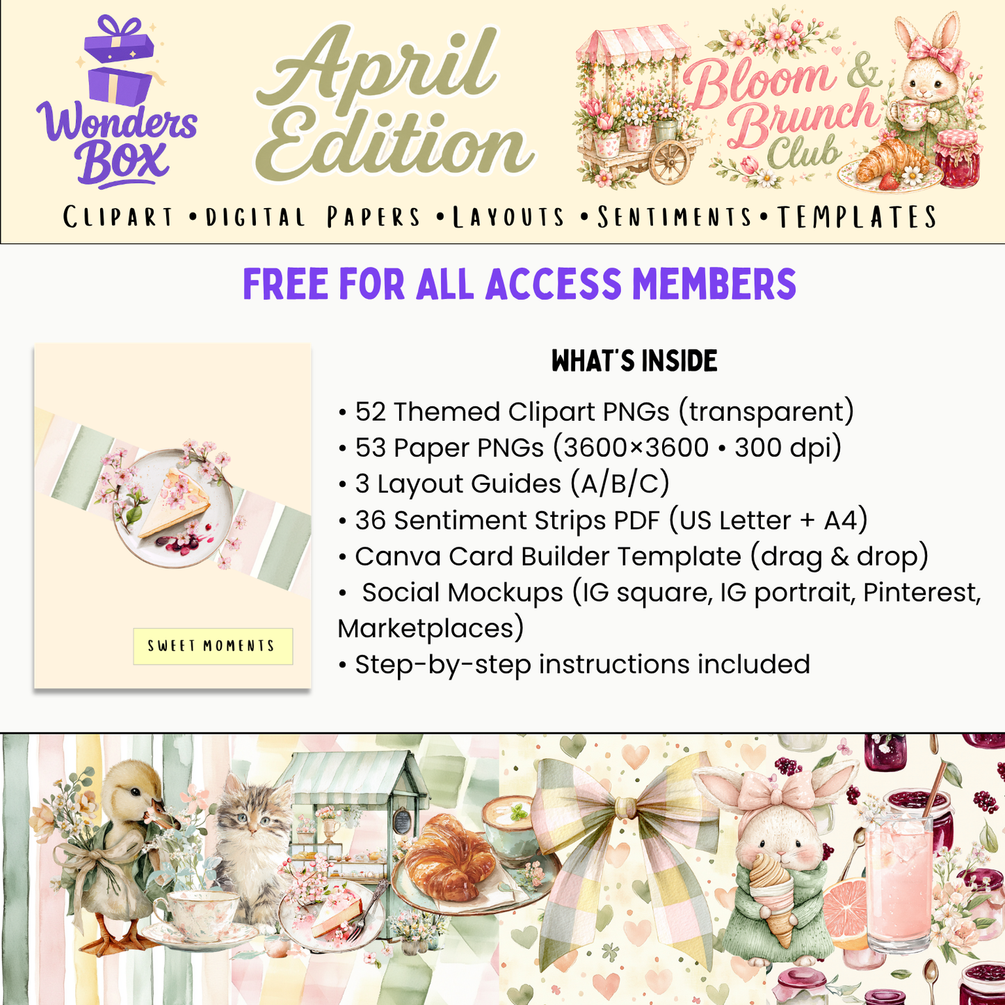 WondersBox April - Bloom & Brunch Club