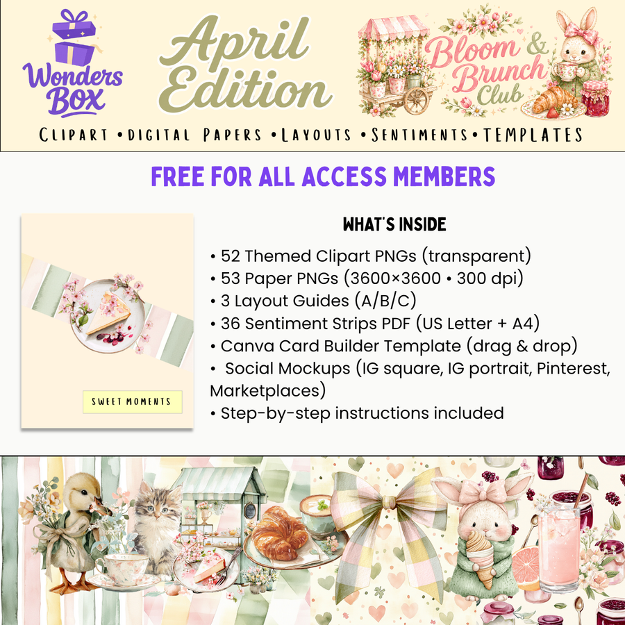 WondersBox April - Bloom & Brunch Club
