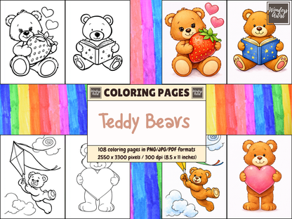 Teddy Bears coloring pages