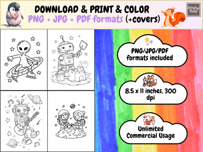Astronaut Adventure coloring pages