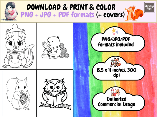 Woodland Animals coloring pages