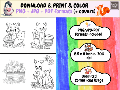 Autumn Scenes coloring pages