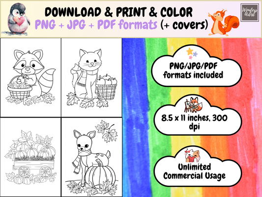 Autumn Scenes coloring pages