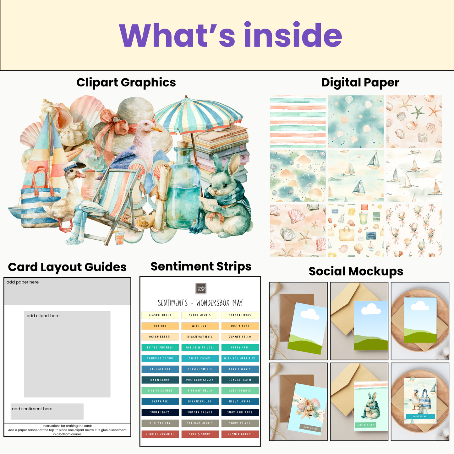 WondersBox May - Seaside Postcards