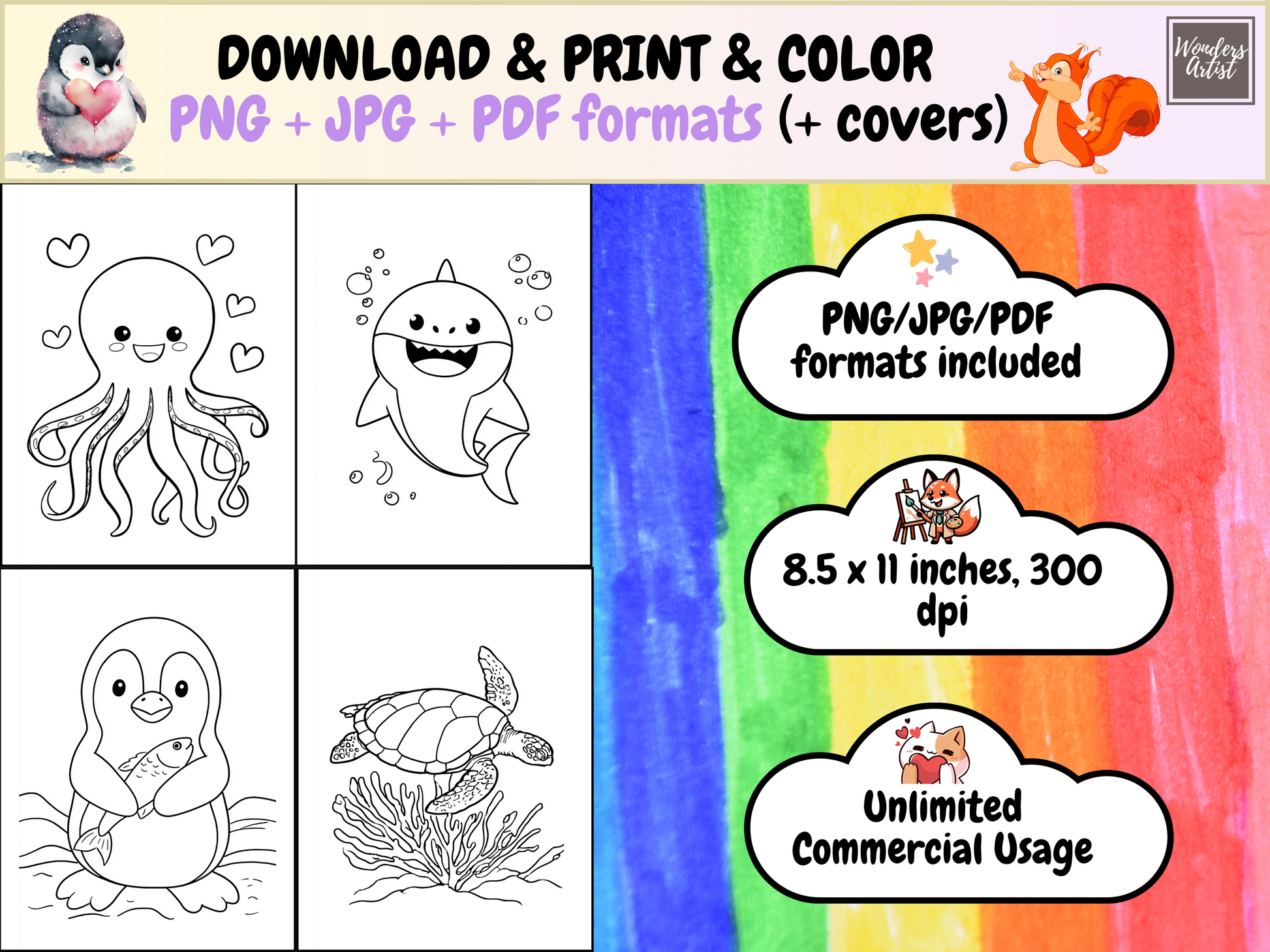 Ocean Animals coloring pages