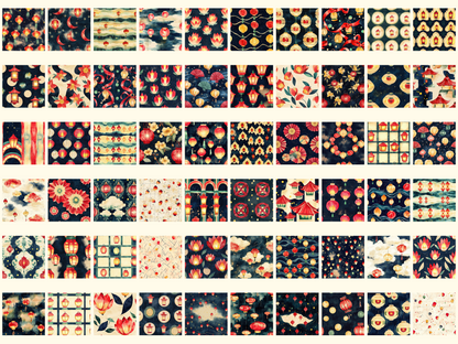 Lucky Lanterns Digital Paper