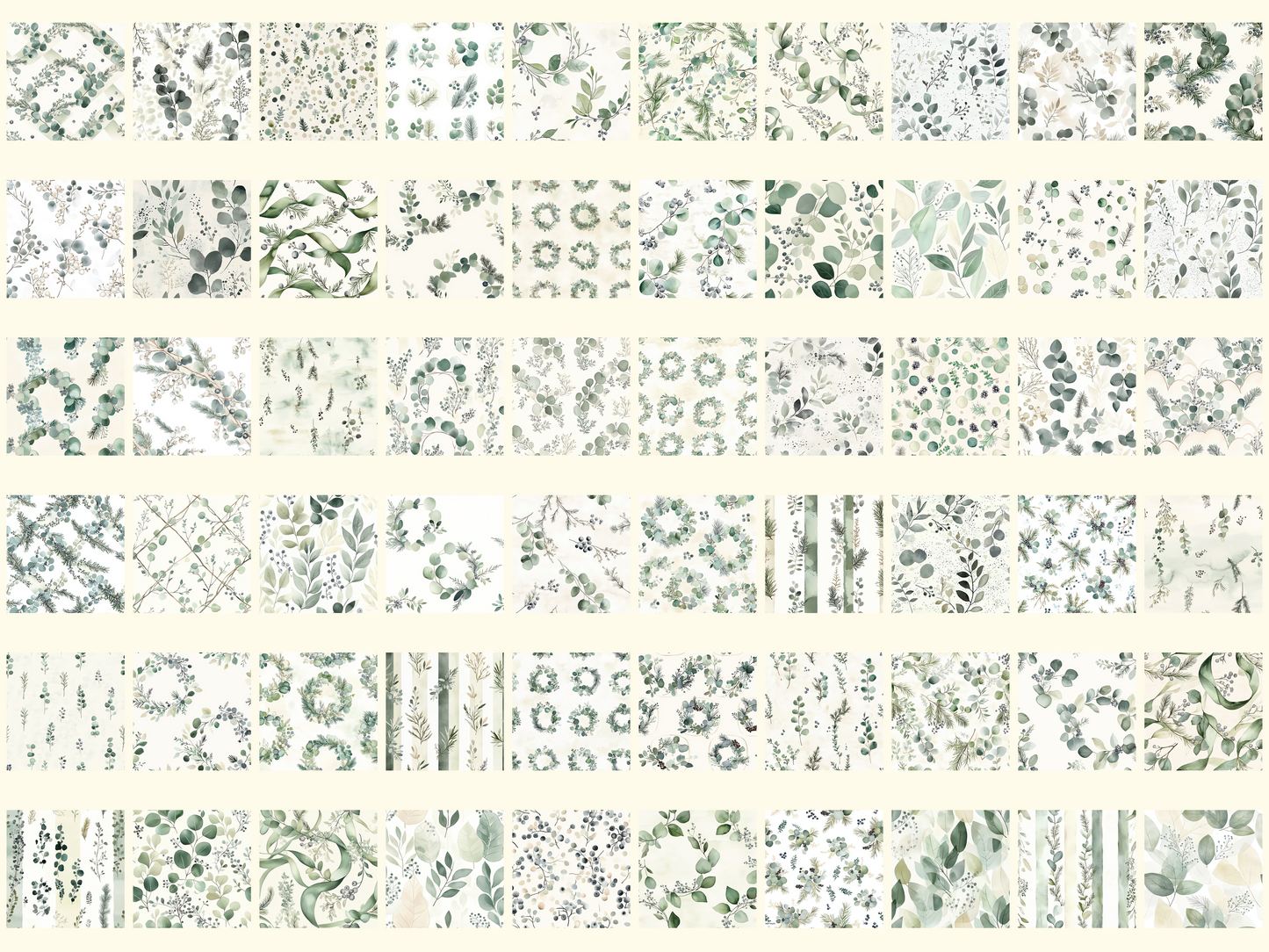 Winter Botanics Digital Paper