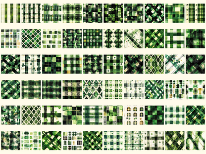 Shamrock Plaid Digital Paper