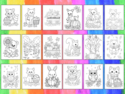 Autumn Scenes coloring pages