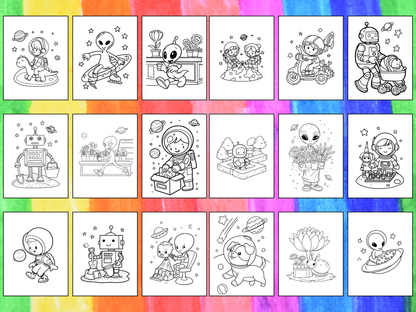 Astronaut Adventure coloring pages