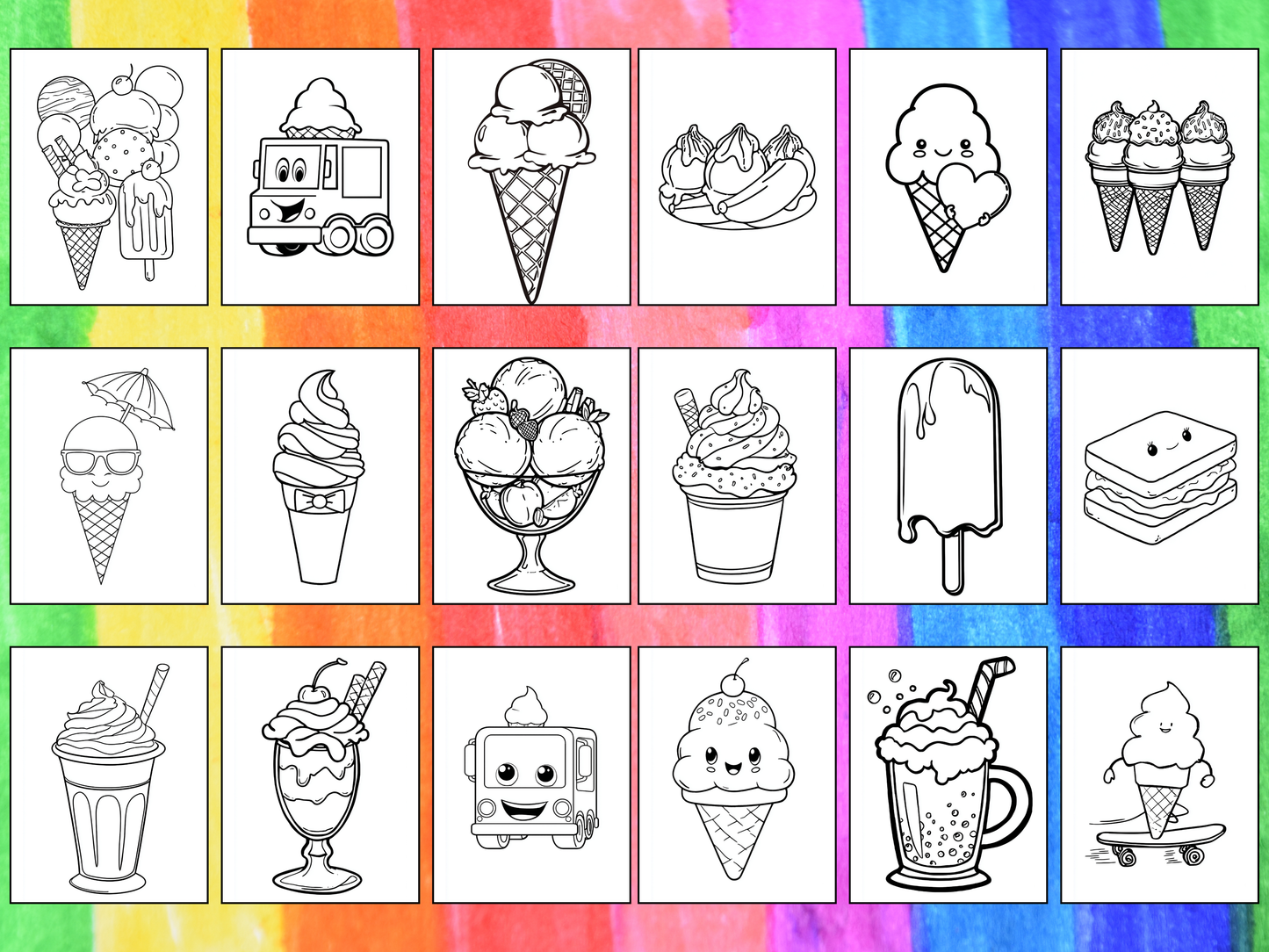 Ice Cream coloring pages
