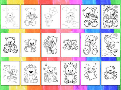 Teddy Bears coloring pages