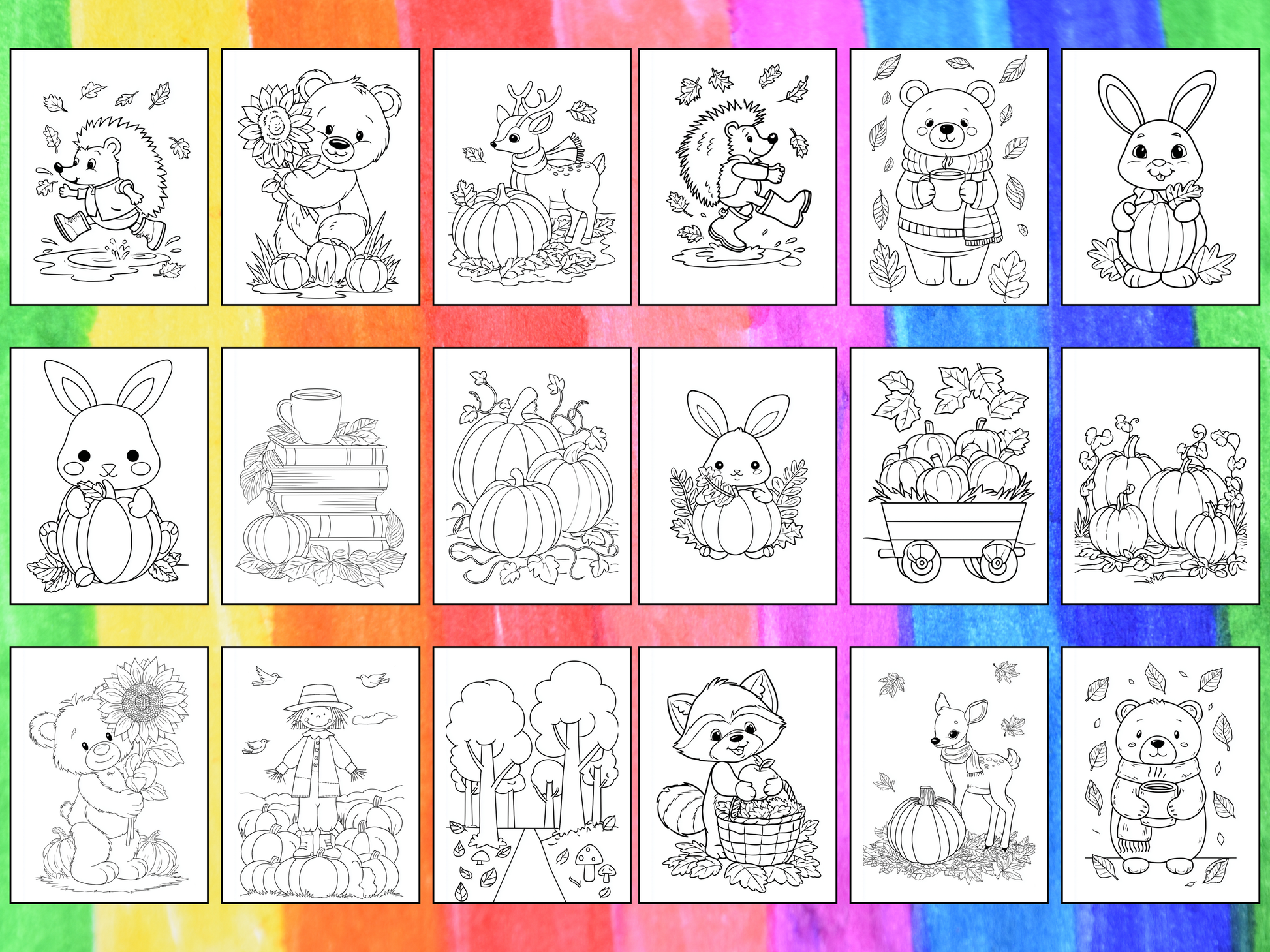 Autumn Scenes coloring pages