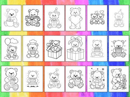 Teddy Bears coloring pages