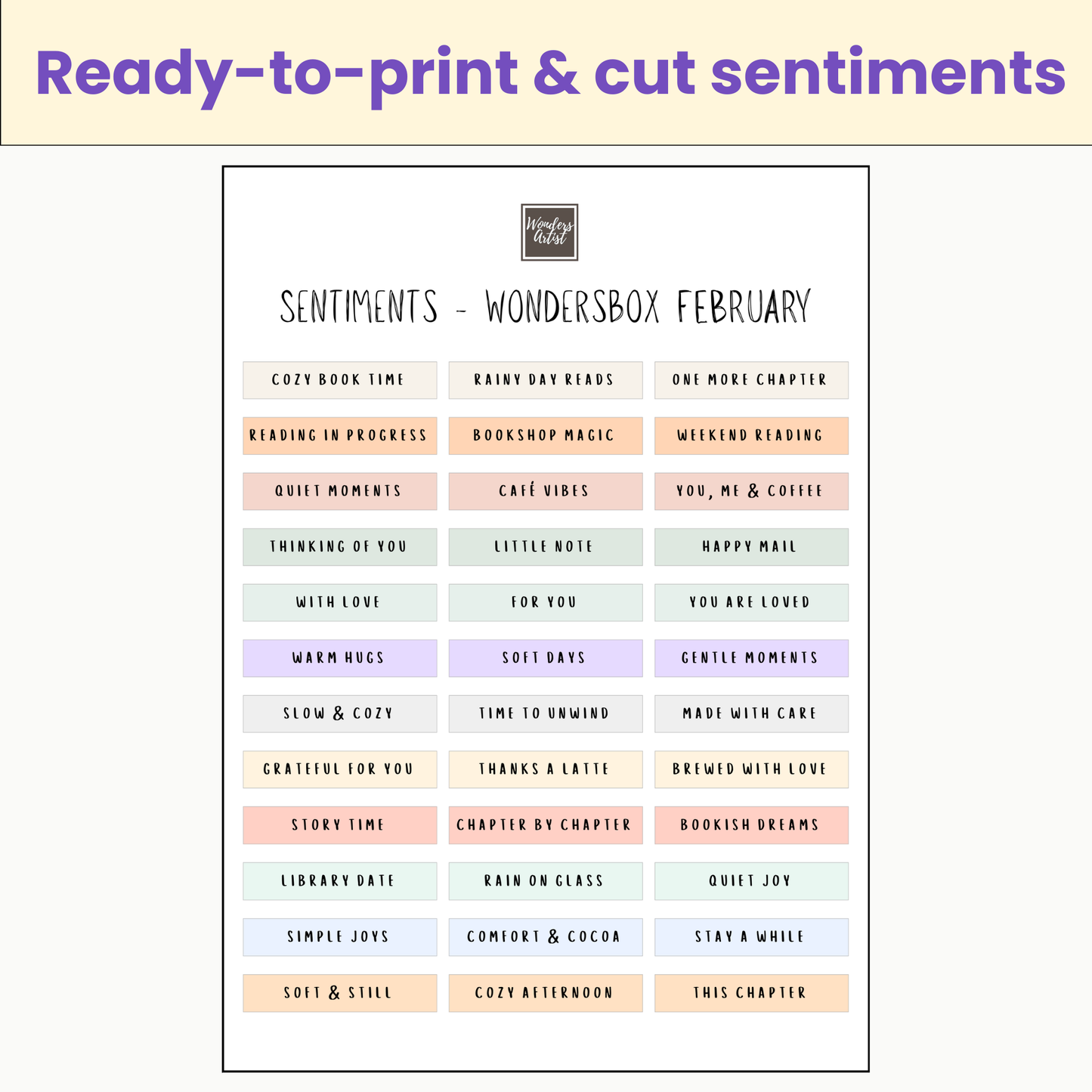 WondersBox February - Cozy Bookshop Afternoon