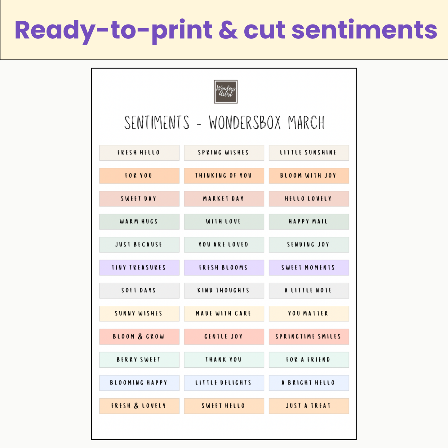 WondersBox March - Spring Market Morning