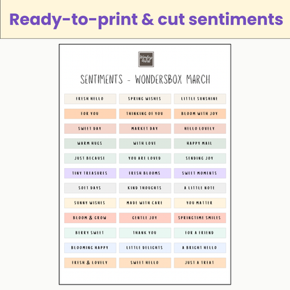 WondersBox March - Spring Market Morning