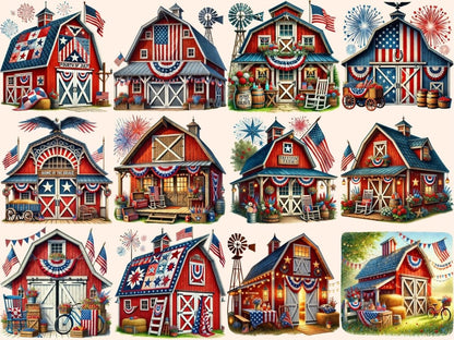 4th of July Barns Clipart 4th of july png - Wonders Artist