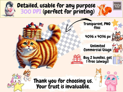 4th of July Cats (P2) Clipart 4th of july cats - Wonders Artist