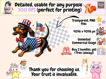 4th of July Dogs (P1) Clipart 4th of july dogs - Wonders Artist