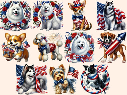 4th of July Dogs (P2) Clipart 4th of july dogs - Wonders Artist