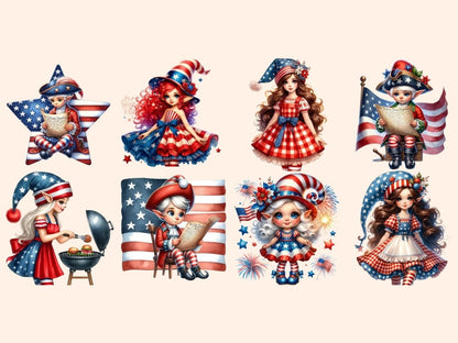 4th of July Elves Clipart 4th of July clip art - Wonders Artist