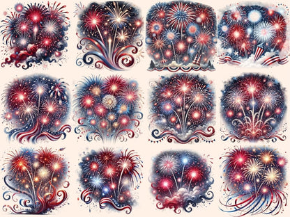 4th of July Fireworks Clipart 4th of july png - Wonders Artist