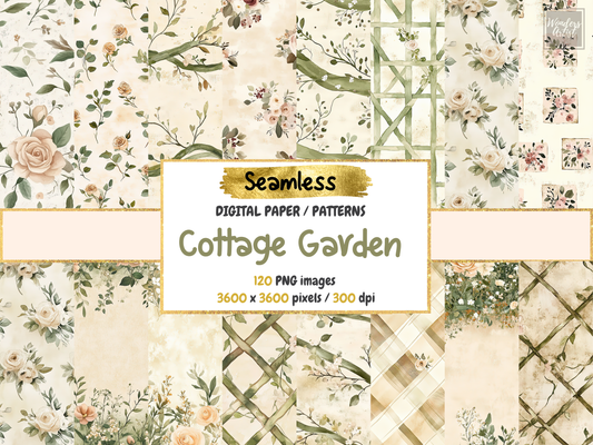 Cottage Garden Digital Paper
