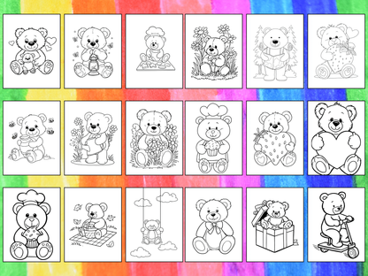 Teddy Bears coloring pages