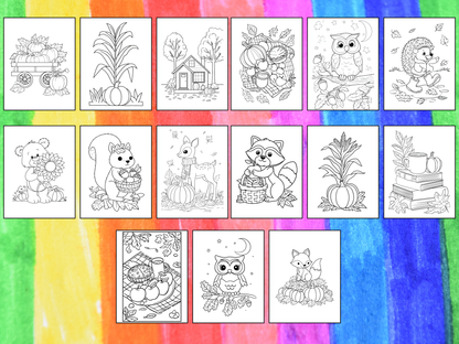 Autumn Scenes coloring pages