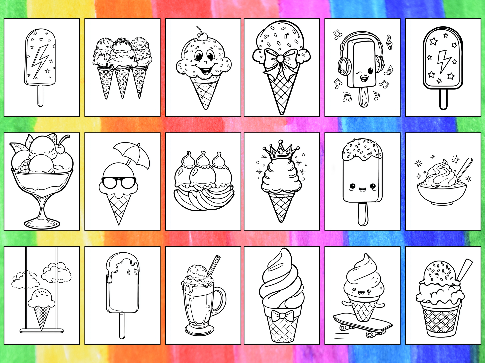 Ice Cream coloring pages