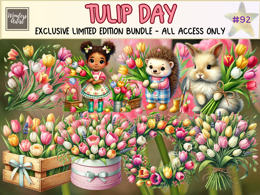 Tulip Day Clipart (LIMITED EDITION)