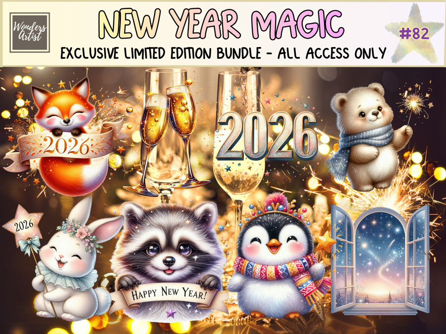 New Year Magic Clipart (LIMITED EDITION)